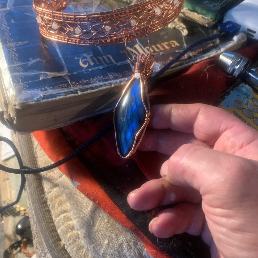 Wire wrapped necklace